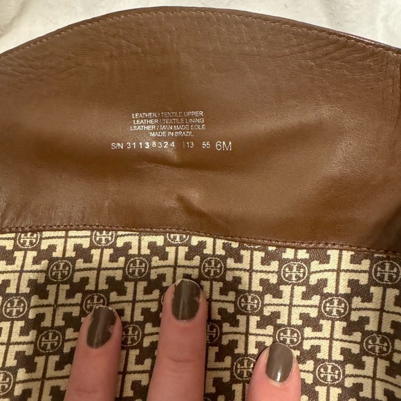 Tory Burch Rosalie brown leather quilted tall riding boots 6 - Picture 10 of 10